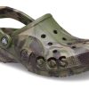 Crocs Baya Marble Fashion Outdoor Unisex Military Green Sandals 206935-3TC Crocs Baya Marble Fashion Outdoor Unisex Military Green Sandals 206935-3TC