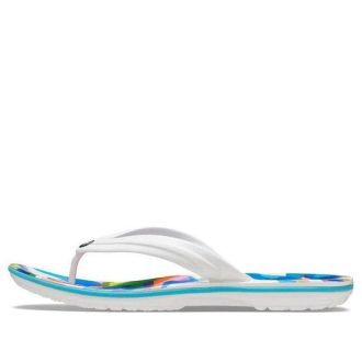 Crocs Classic Bubble Block Slides “White Multi” 207615-94S