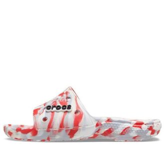 Crocs Classic Clog Marble Beach Unisex Red White Slippers “Red White” 206879-884