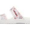 Crocs Classic Non-Slip Wear-Resistant Sports Slippers Unisex White 207350-94S
