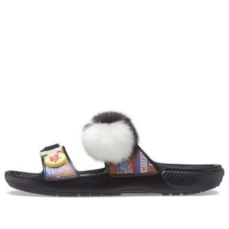 Crocs Classic Soft Sole Cozy Flat Heel Sports Slippers Unisex Black 207403-001 Crocs Classic Soft Sole Cozy Flat Heel Sports Slippers Unisex Black 207403-001