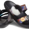 Crocs Classic Soft Sole Cozy Flat Heel Sports Slippers Unisex Black 207403-001