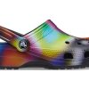 Crocs Colorful Crocs Beach Unisex Multi-Color Black Sandals 207556-0C4