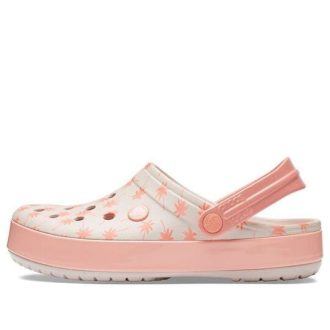 Crocs Crocband Seasonal Graphic Clogs “Pink White” 205579-6PR