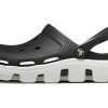 Crocs Duet Beach Sandals Black White 11991-066