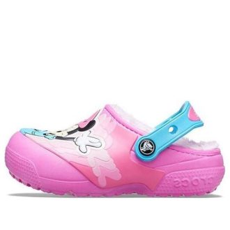 Crocs (GS) Fun Lab Disney Minnie Lined Clogs “Pink Blue” 206554-6QQ