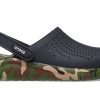 Crocs LiteRide Shoe Printing Classic Sandals Unisex Black 206491-0C4