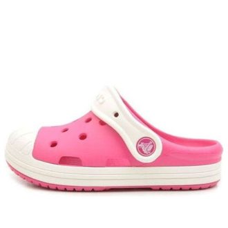 Crocs (PS) Small Crocs Outdoor Flat Heel Sports Pink Sandals 202282-6MI