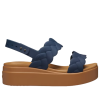 Crocs (WMNS) Brooklyn Woven Wedge Sandals “Blue Brown” 209977-410