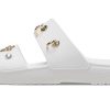 Crocs (WMNS) Soft Sole Cozy Outdoor Flat Heel Sports Slippers White 207387-103
