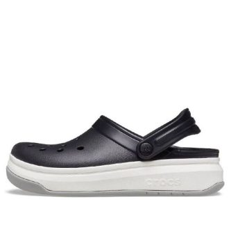 Crocsband Full Force Thick Sole Sandals Black White Unisex 206122-066
