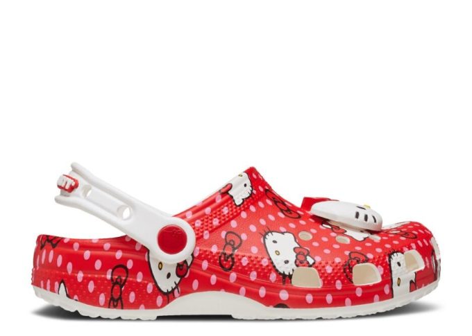 Hello Kitty x Classic Clog Kids “Red Polka Dots”